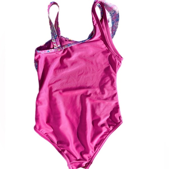 Speedo Girls Pink One Piece Swim Suit  Size 10 - Picture 2 of 4